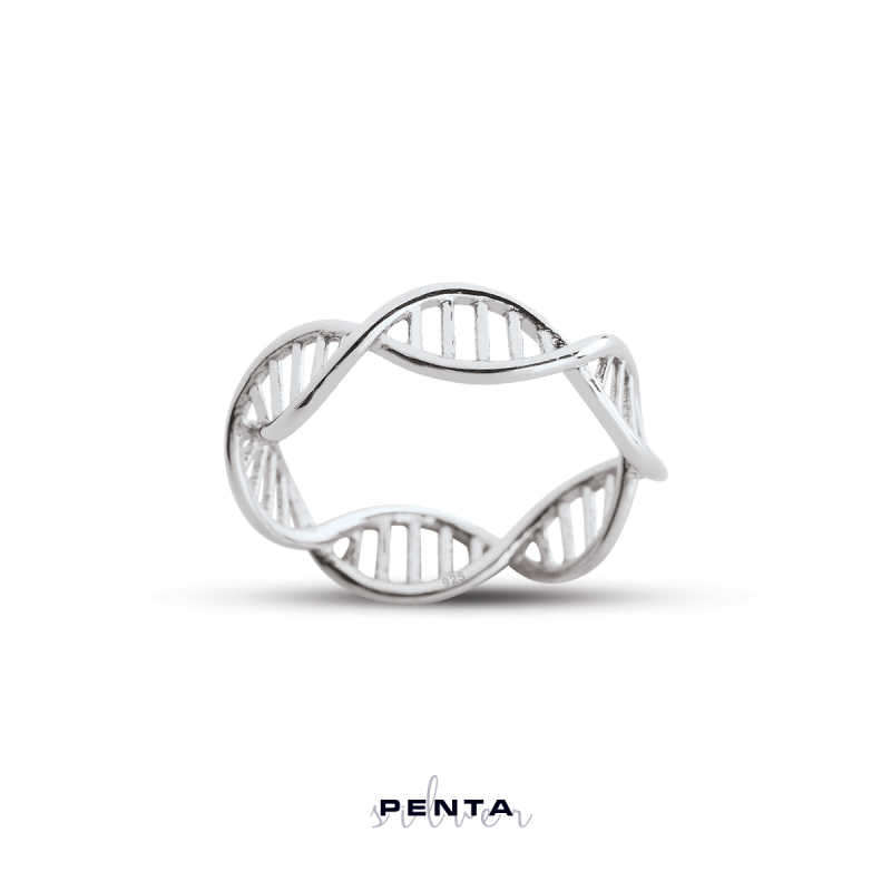 DNA Sarmal Gümüş Yüzük