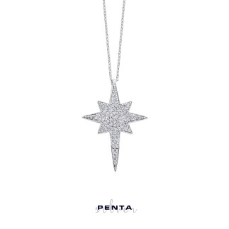 Penta Silver - Gümüş Kutup Yıldızı Kolye (1)