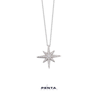Penta Silver - Kutup Yıldızı Gümüş Kolye (1)