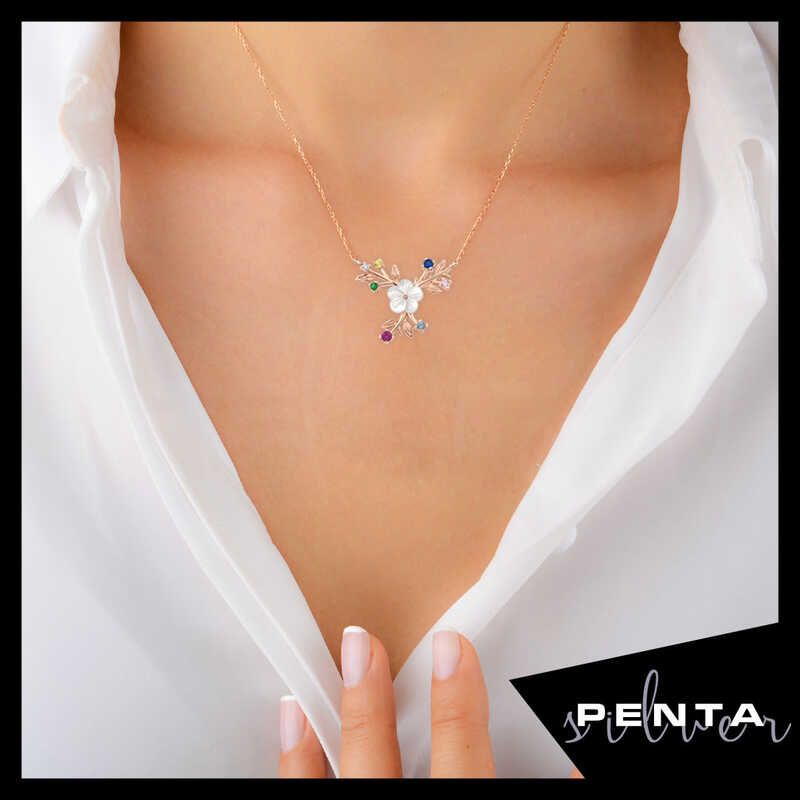 Manolya Çiçeği Gümüş Kolye Manolya Çiçeği Gümüş Kolye