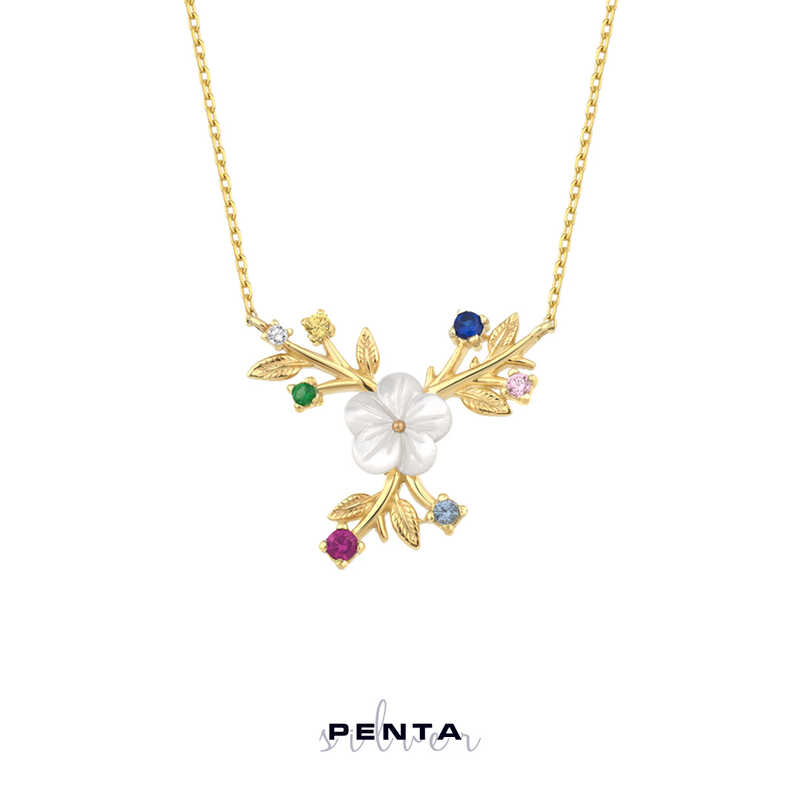 Manolya Çiçeği Gümüş Kolye Manolya Çiçeği Gümüş Kolye