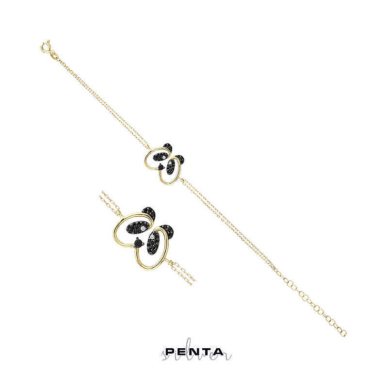 Panda Gümüş Bileklik - 3