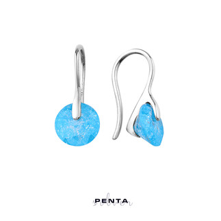 Penta Silver - Sıkıştırma Taşlı Gümüş Küpe