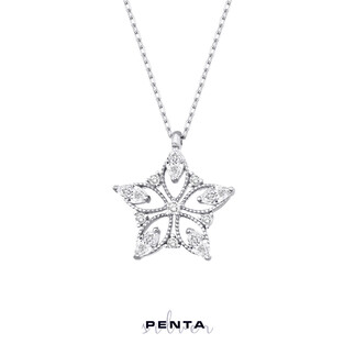 Penta Silver - Yıldız Tasarım Gümüş Kolye